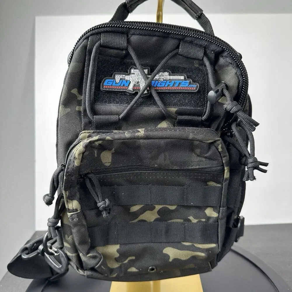 Tactical Sling Bag Shoulder Chest Molle Crossbody Outdoor Backpack Hiking